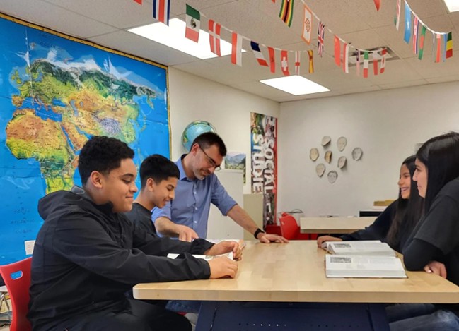 Eighth graders in the Star Academy at Adobe Middle School