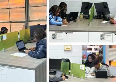 Students at Jefferson County Middle School study in the newly-created Star Academy "school within a school" at the middle school